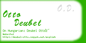 otto deubel business card